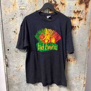 Vintage 1989 Bad Brains Quickness World Tour Back Dates T Shirt Punk XXL 2XL